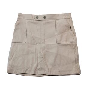 INC International Concepts Faux-Suede Mini Skirt Womens 1X Plus‎ Size Sand Tan